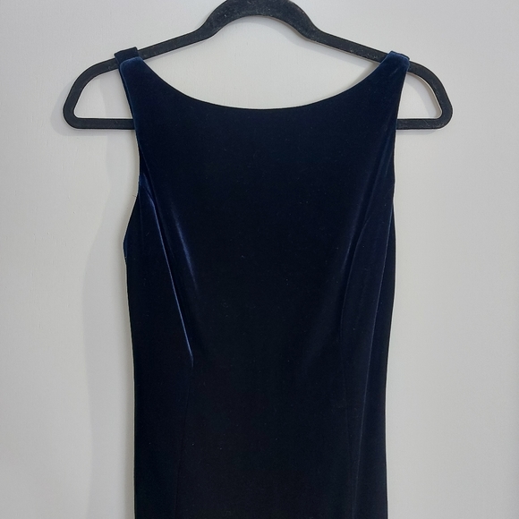 Rhapsody Blue Velvet Maxi Dress - Picture 14 of 14